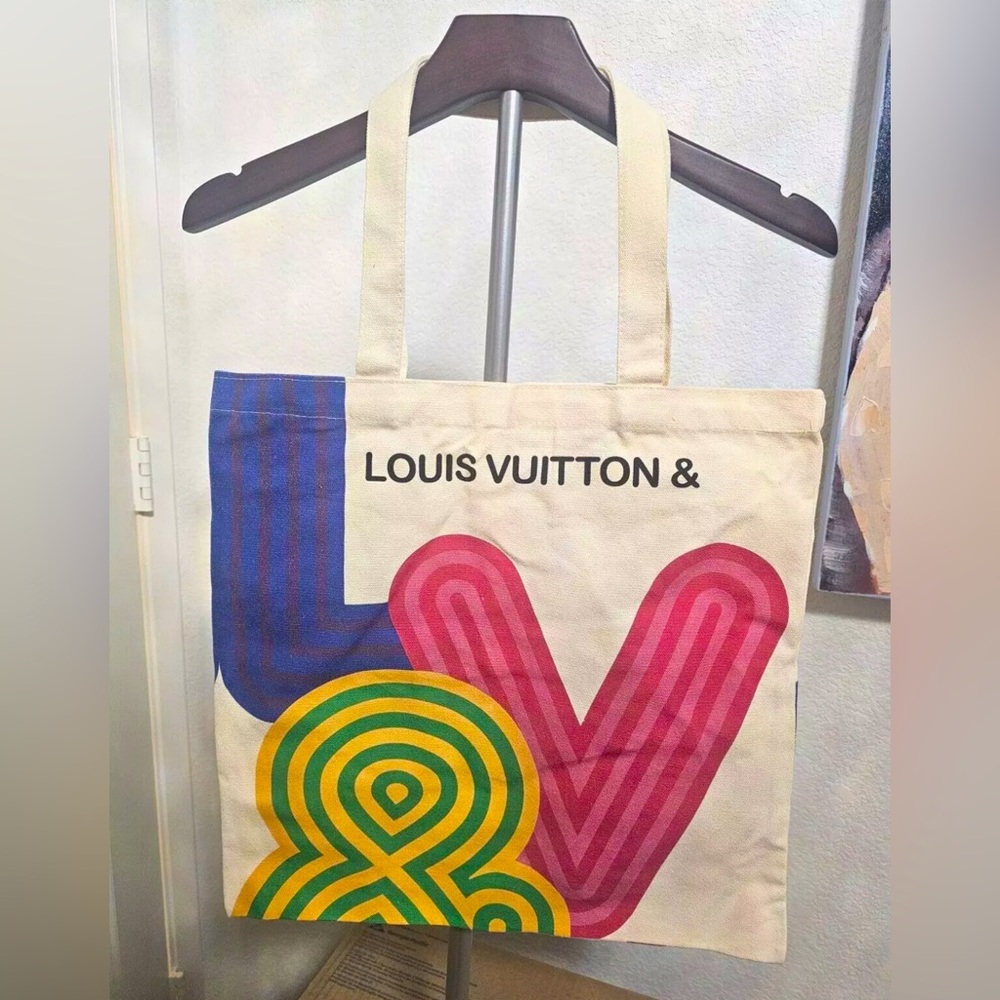Louis Vuitton Canvas Eco Tote Bag Shenzhen Exhibition 2022 Colorful NEW IN BAG